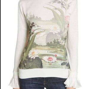 Ted Baker London Linzay Wonderland Sweater in Ivory - Size 4 US 14